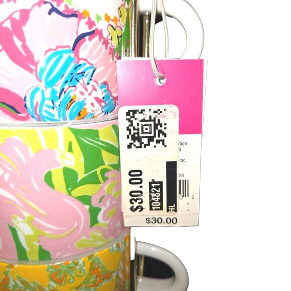 Lilly Pulitzer X Target Four Colorful Stacking Espresso Coffee Cups W/ Caddy NWT - Picture 11 of 16